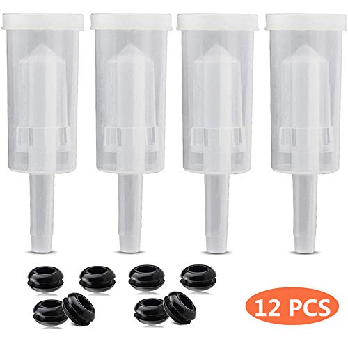 3-Piece Air Locks 3 Piece Airlock With Silicone Grommet Airlocks Kit For Preserving Brewing Making Wine Fermenting Sauerkraut Kimchi 4pcs Airlock and 8 Grommets