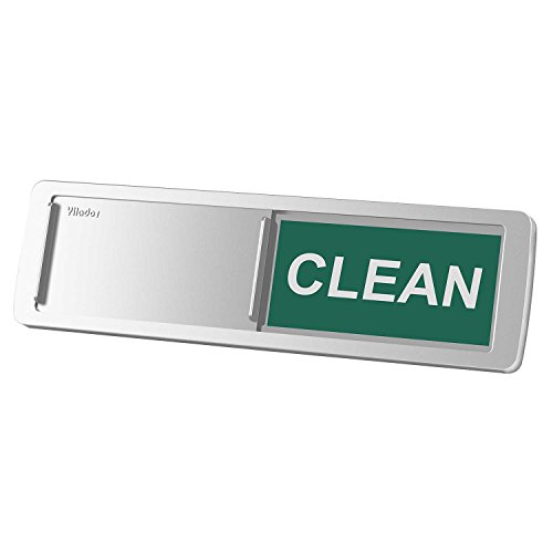 Premium Dishwasher Magnet Clean Dirty Sign iRush Non-Scratching Backing  3M Sticky Tab Adhesion Sliding Indicator Works for Dishwashers Reminder Tells Whether Dishes Are Clean or Dirty - Silver