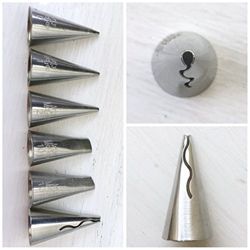 80 Ruffle Piping Tip by Arty McGoo Stainless Steel Seamless Decorating Tip