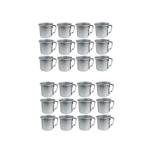 Mian 12 Ounce Aluminum Country Camping Mug Drinking Cup 24 Pieces
