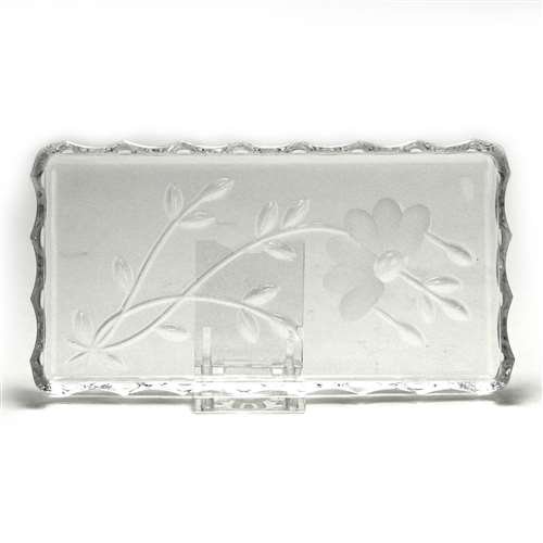 Butter Dish Glass Floral Design