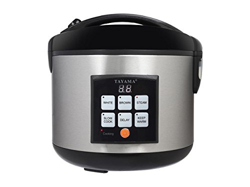 Tayama TRC-50 5Cup Digital Rice Cooker Food Steamer Black