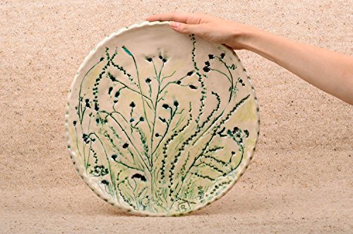 Beautiful ceramic plate stylish designer kitchenware unusual home decor