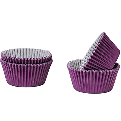 Gooday 200 PCS Paper Cake Cupcake Liner Case Wrapper Muffin Baking Cup Purple