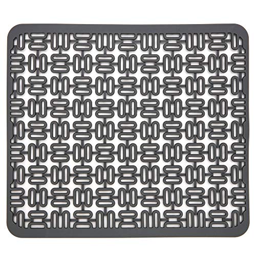 cusinine Silicone Sink Mat Kitchen Sink Dish Drying Mat Adjustable Sink Protector Quick Draining Pad for Sinks Easy Storage