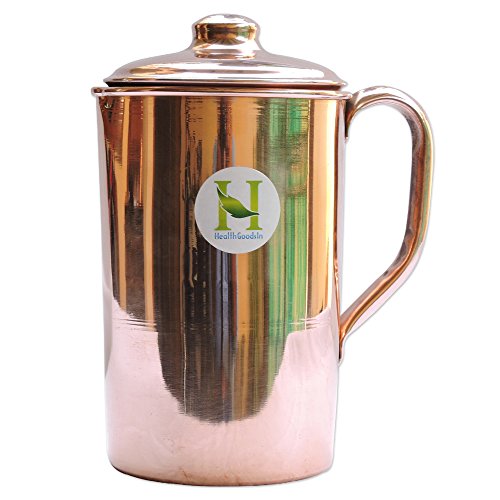 Pure Copper Water Jug  Copper Pitcher for Ayurveda Health Benefit by HealthGoodsIn