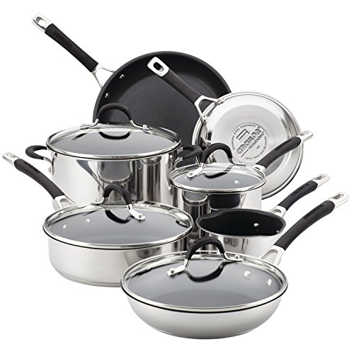 Circulon 78003 Momentum Stainless Steel Cookware Pots and Pans Set 11 Piece
