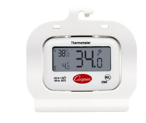 Cooper-Atkins 2560 Digital Freezer Thermometer Digital Refrigerator Thermometer Cold Storage Thermometer Digital Display Temperature Memory