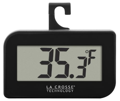 La Crosse Technology 314-152-B Digital Refrigerator-Freezer Thermometer with Hook