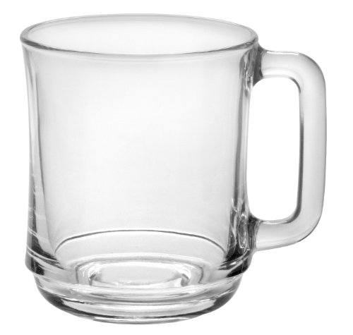 Duralex - Lys Stackable Clear Mug 310 ml 10 78 oz Set Of 6