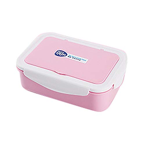 Darpane Bento Box Lunch Box for Kids 3 Compartment Food Storage Container Boxes1400ml BPA Free On-The-Go Meal Prep Containers MicrowaveDishwasherFreezer Safe Pink