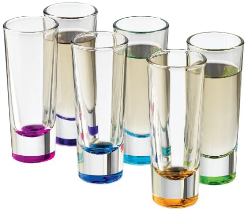 Libbey Troyano Colors Shot Glass Set, 6-piece