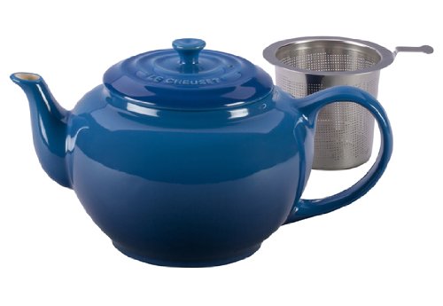 Le Creuset Stoneware Large Teapot with Stainless Steel Infuser Marseille