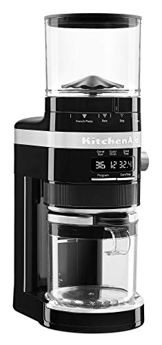 KitchenAid KCG8433OB Burr Coffee Grinder 10 oz Onyx Black