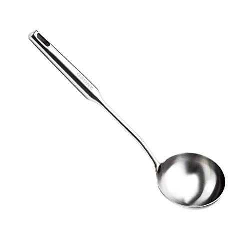 Soup Spoon Ladle304 Stainless Steel Cooking Spoon Kitchen Tool For Wok With Hollow Handle Silver139Inch