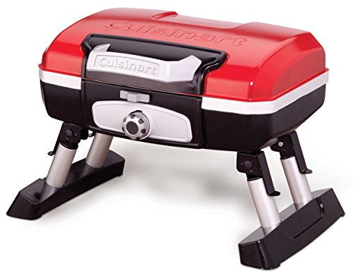 Cuisinart CGG180T Petit Gourmet Portable Tabletop Propane Gas Grill Red