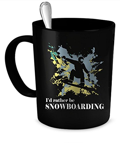 Snowboarding Coffee Mug Snowboarding gift 11 oz black