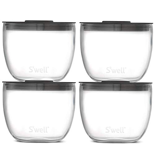 Swell Eats 2in1 Nesting Food Bowls 14oz Clear