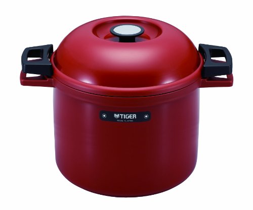 Tiger Nfh-g450 Non-electric Thermal Slow Cooker 4.75qts / 4.5l, Red