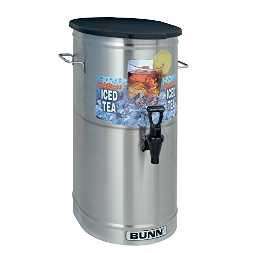BUNN TDO-4 Commercial Iced Tea Dispenser wSolid Lid Oval