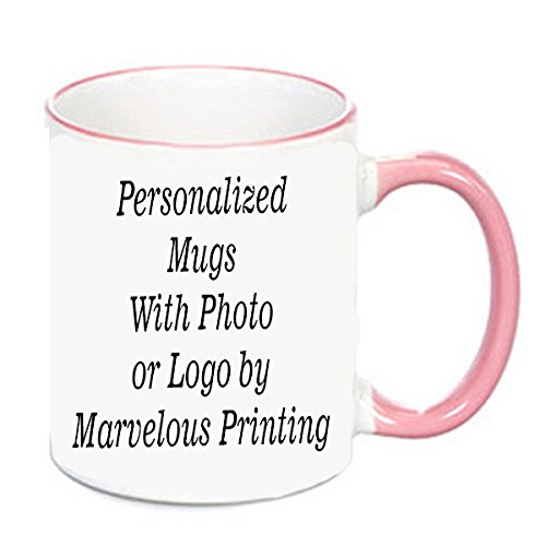 Personalized Mug in Pink and White