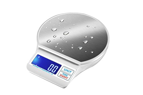 Lovinglove Multifunction Waterproof Digital Kitchen 3kg X 0.1g(6.6 Lbs) High Accuracy Food Scale, Silver