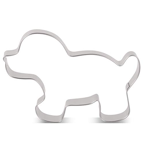LILIAO Puppy Cookie Cutter for Homemade Dog Biscuit Treats - 45 x 3 inches - Stainless Steel